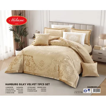 Comforter Hamburg Silky Velvet 11 Pcs Set 